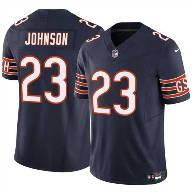 Men & Women & Youth Chicago Bears #23 Roschon Johnson Navy 2023 F.U.S.E. Vapor Stitched Football Jersey,We sell and wholesale Men & Women & Youth Chicago Bears #23 Roschon Johnson Navy 2023 F.U.S.E. Vapor Stitched Football Jersey on line form chian!